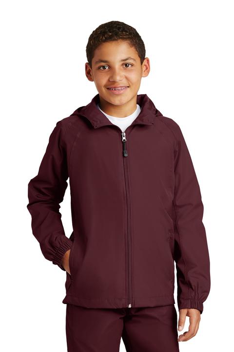 YST73 - Sport-Tek Youth Hooded Raglan Jacket