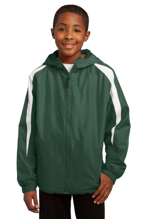 YST81 - Sport-Tek Youth Fleece-Lined Colorblock Jacket