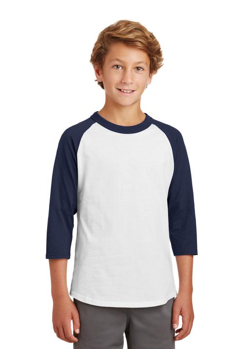 YT200 - Sport-TekÂ® Youth Colorblock Raglan Jersey.  