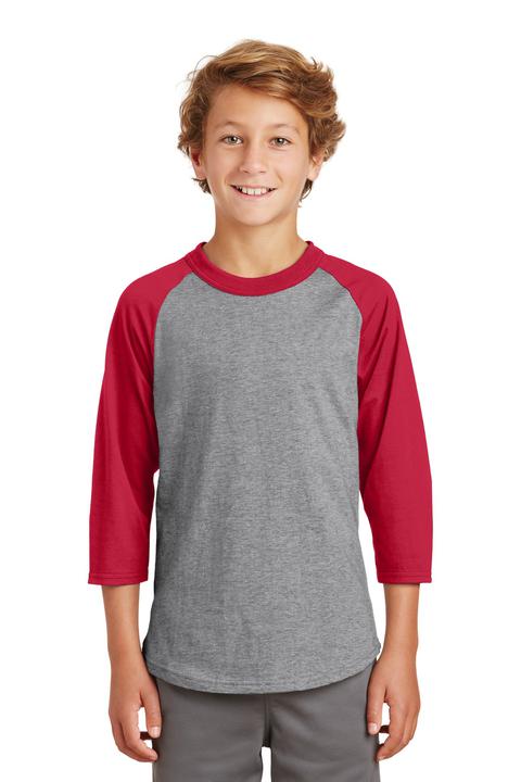 YT200 - Sport-TekÂ® Youth Colorblock Raglan Jersey.  