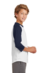 YT200 - Sport-TekÂ® Youth Colorblock Raglan Jersey.  