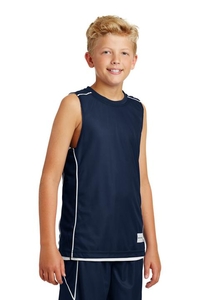 YT555 - Sport-Tek Youth PosiCharge Mesh Reversible Sleeveless Tee