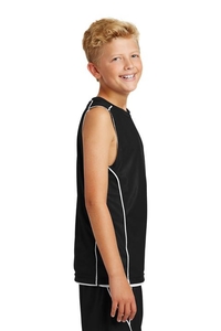 YT555 - Sport-Tek Youth PosiCharge Mesh Reversible Sleeveless Tee