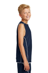 YT555 - Sport-Tek Youth PosiCharge Mesh Reversible Sleeveless Tee