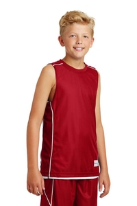 YT555 - Sport-Tek Youth PosiCharge Mesh Reversible Sleeveless Tee