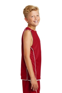 YT555 - Sport-Tek Youth PosiCharge Mesh Reversible Sleeveless Tee