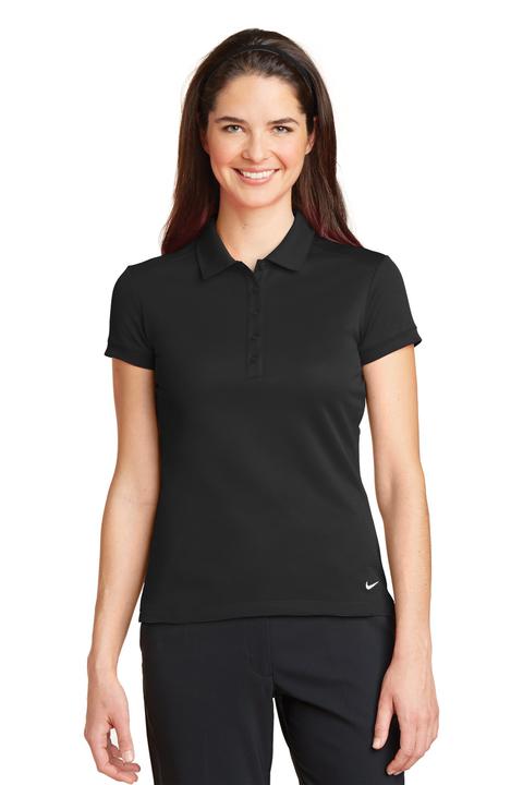 746100 - Nike Golf Ladies Dri-FIT Solid Icon Pique Modern Fit Polo.  746100