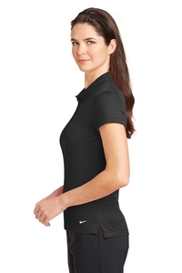 746100 - Nike Golf Ladies Dri-FIT Solid Icon Pique Modern Fit Polo.  746100