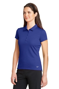 746100 - Nike Golf Ladies Dri-FIT Solid Icon Pique Modern Fit Polo.  746100