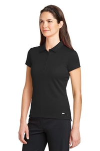 746100 - Nike Golf Ladies Dri-FIT Solid Icon Pique Modern Fit Polo.  746100