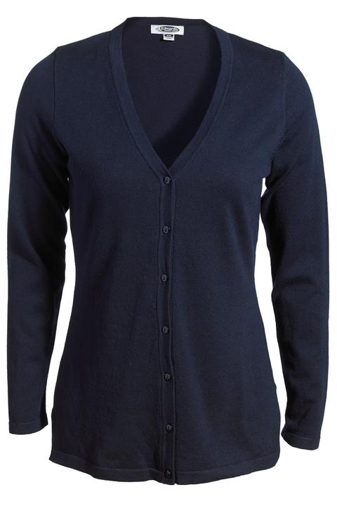 046 - Edwards Ladies' V Neck Fine Guague Cardigan