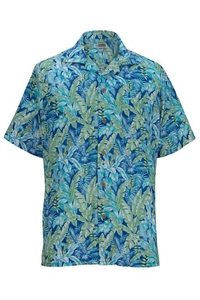 1032 - Edwards Tropical Leaf Camp Shirt