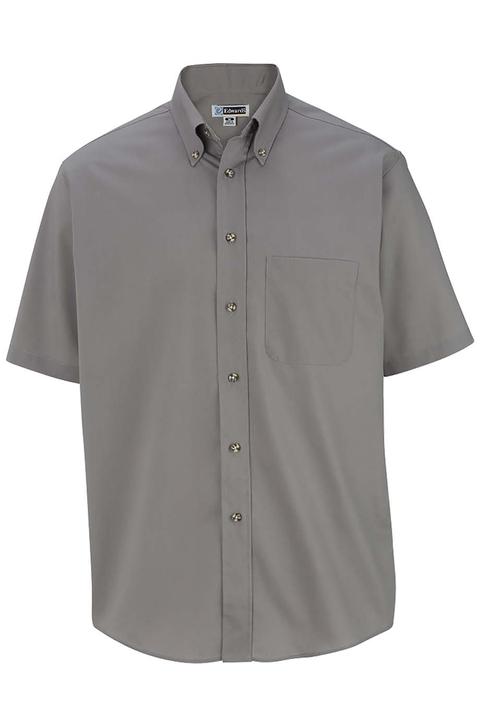 1230 - Edwards Men's Short Sleeve Easy Care Poplin Shirt