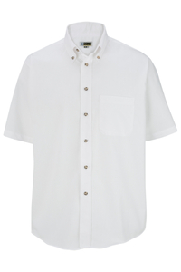 1230 - Edwards Men's Short Sleeve Easy Care Poplin Shirt