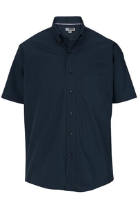 1245 - Edwards Men's Short Sleeve Lightweight Poplin Shirt