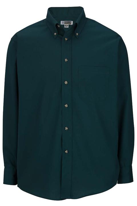 1280 - Edwards Men's Long Sleeve Easy Care Poplin Shirt