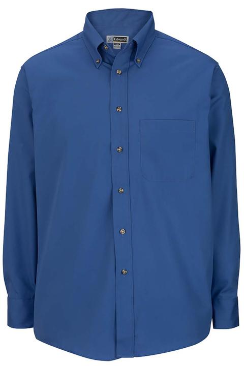 1280 - Edwards Men's Long Sleeve Easy Care Poplin Shirt