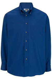 1280 - Edwards Men's Long Sleeve Easy Care Poplin Shirt