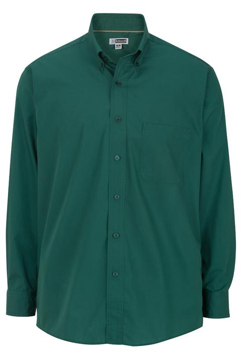 1295 - EDWARDS MEN'S LIGHTWEIGHT LONG SLEEVE POPLIN SHIRT