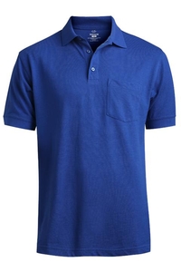 1505 - Edwards Men's Short Sleeve Pique Pocket Polo