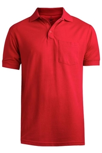 1505 - Edwards Men's Short Sleeve Pique Pocket Polo