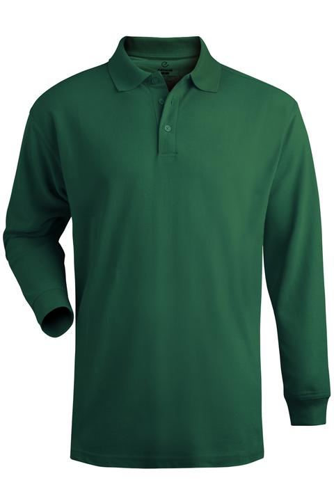 1515 - Edwards Men's Long Sleeve Blended Pique Polo