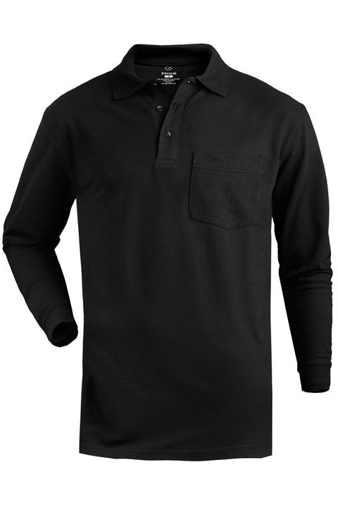 1525 - Edwards Men's Long Sleeve Blended Pique Polo