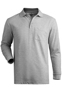 1525 - Edwards Men's Long Sleeve Blended Pique Polo