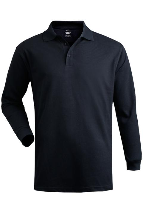 1540 - Edwards Men's Long Sleeve 100% Cotton Pique Polo