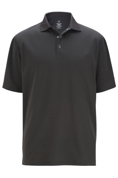 1586 - Edwards Men's Short Sleeve Snap Front Hi Performance Polo