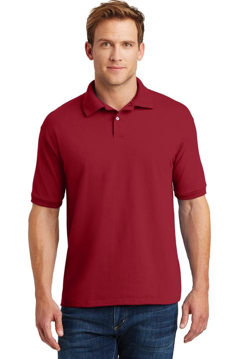 054X - Hanes EcoSmart - 5.2-Ounce Jersey Knit Sport Shirt