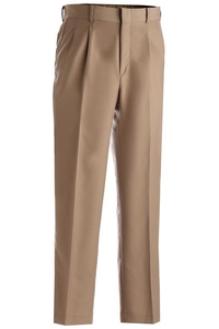 2620 - Edwards Men's Washable Poly/Wool Pleated Front Pant