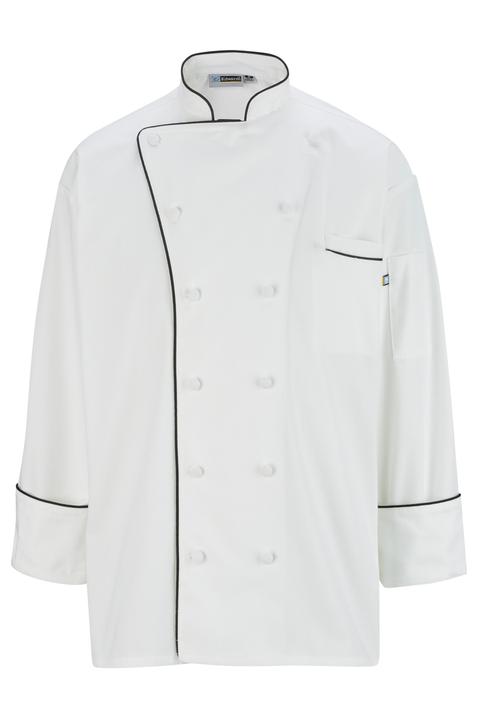 3308 - Edwards Men's 12 Button Chef coat with Piping