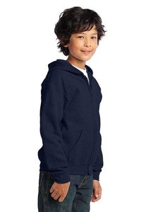 18600B - Gildan Youth Heavy Blend Full Zip Hooded Sweatshirt