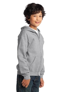 18600B - Gildan Youth Heavy Blend Full Zip Hooded Sweatshirt