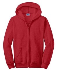 18600B - Gildan Youth Heavy Blend Full Zip Hooded Sweatshirt