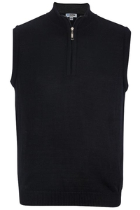 4052 - Edwards Men's Acrylic Quarter Zip Sweater Vest