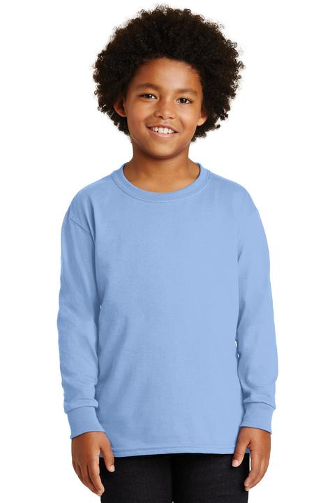 2400B - Gildan - Youth Ultra Cotton Long Sleeve T-Shirt.  2400B