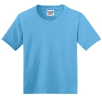 29B - JERZEES - Youth Dri-Power Active 50/50 Cotton/Poly T-Shirt.  29B