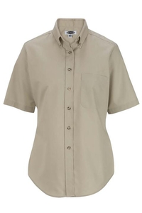 5230 - Edwards Ladies' Short Sleeve Easy Care Poplin Shirt