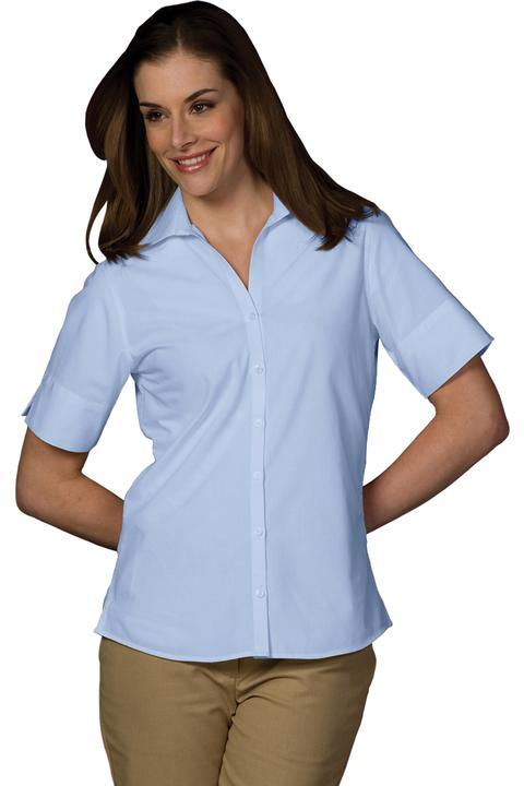 5245 - Edwards Ladies' Lightweight Short Sleeve Poplin Blouse