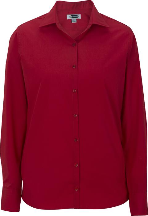 5273 - Edwards Ladies' Lightweight Long Sleeve Poplin Blouse