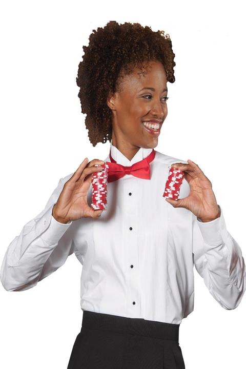 5390 - EDWARDS LADIES' WING COLLAR TUXEDO SHIRT