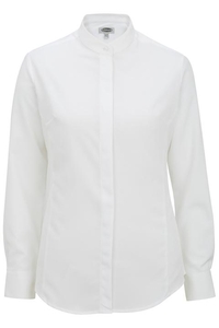 5392 - Edwards Ladies' Long Sleeve Batiste Banded Collar Shirt