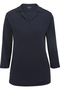 5581 - Edwards ladies' 3/4 Sleeve Performance Flat Knit Polo