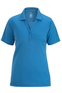 5583 - Edwards Ladies' Short Sleeve Hi Performance Mesh Polo with Johnny Collar