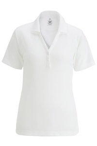 5583 - Edwards Ladies' Short Sleeve Hi Performance Mesh Polo with Johnny Collar