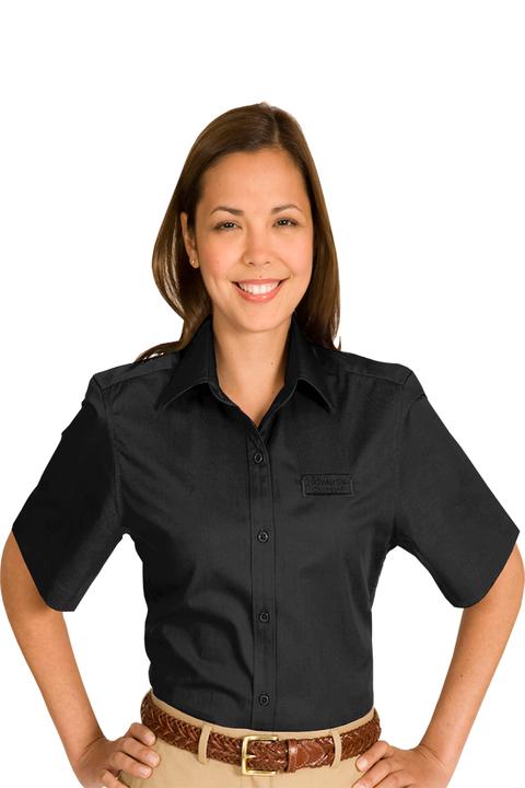 5740 - Edwards Ladies' Short Sleeve Cotton Plus Twill Shirt