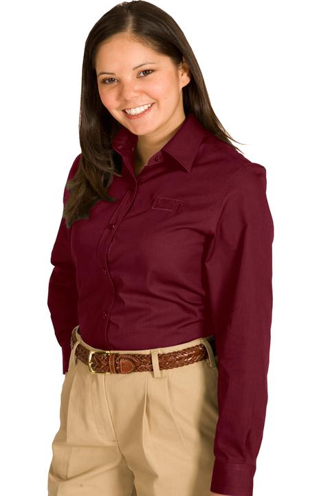 5750 - Edwards Ladies' Long Sleeve Cotton Plus Twill Shirt