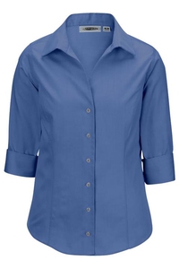 5976 - Edwards Ladies' 3/4 Sleeve Oxford Blouse